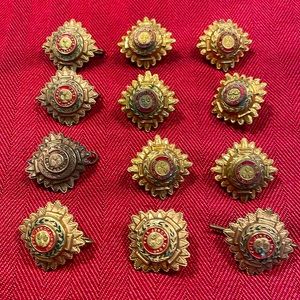 British military army uniform buttons